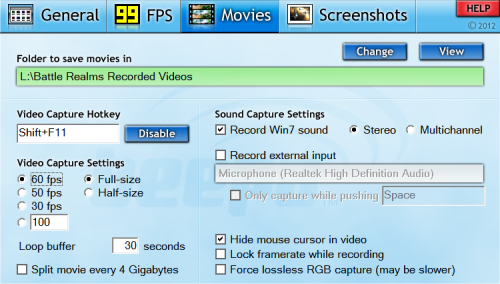 More information about "Fraps - Game Recording Software"